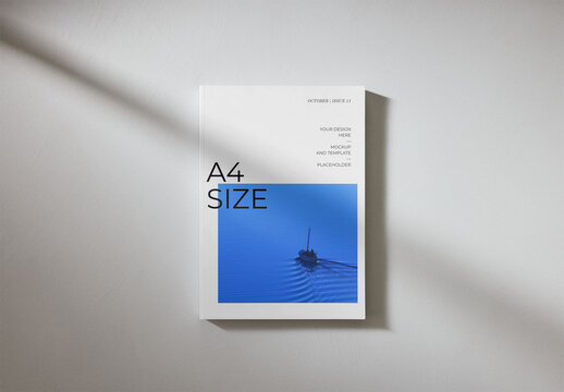 Mockup Of Customizable A4 Magazine