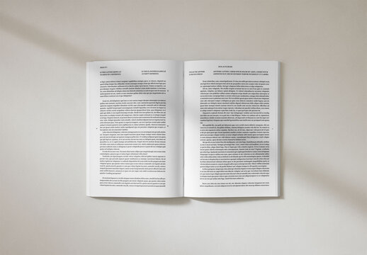 Mockup Of Customizable Magazine Pages