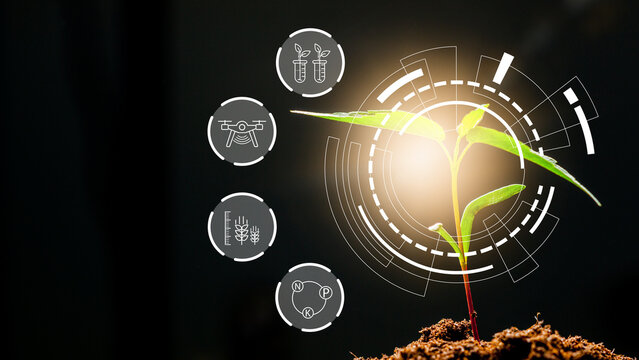 Smart farm technology supports plant growth with advanced data and systems in action