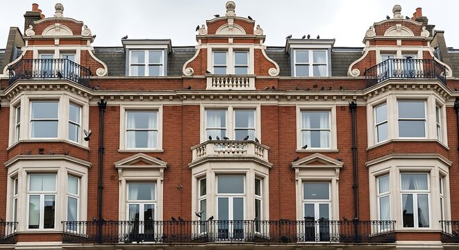 Historic European townhouse with ornate facade and gables.