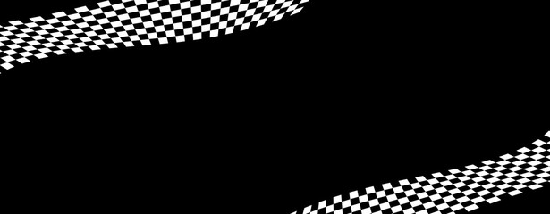 Abstract checkered flag racing background. © Jazzy Photo