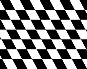 Obraz premium Abstract black and white rhombus pattern background.