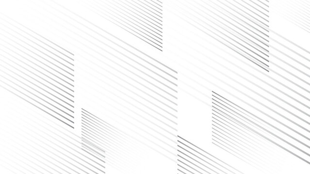 Abstract background with diagonal grey lines pattern on white.