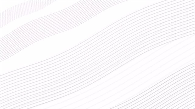 A smooth 3D linear wave animation featuring a clean, crisp white striped texture. This modern geometric design creates an elegant, serene, and professional transition effect.