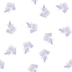 Fototapeta premium smoker beekeeping vector glyph seamless pattern smoker beekeeping sign illustration