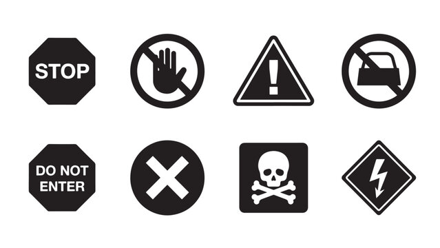 Safety and prohibition signs