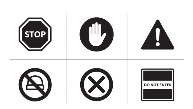 Safety and prohibition signs
