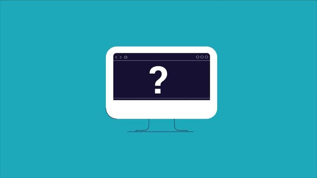 Computer Monitor Displaying Programming Code Terminal Screen Software Development Animation