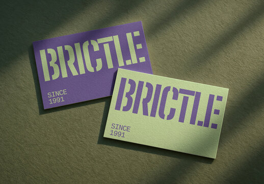 Modern Business Card Mockup Design PSD