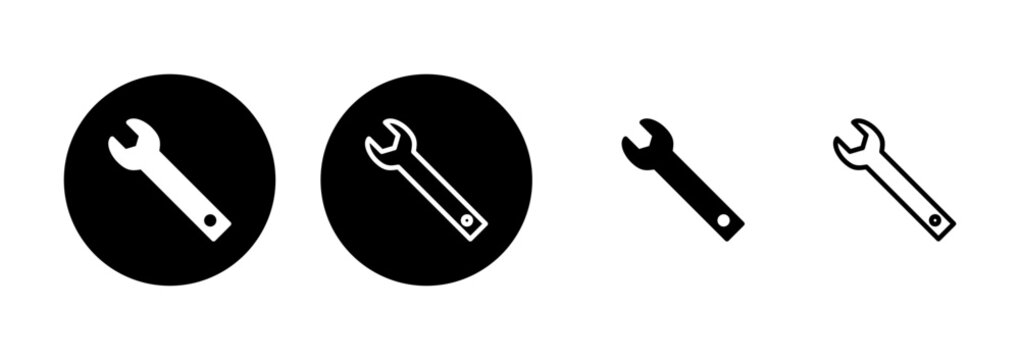 Wrench icon logo design. repair icon. tools sign and symbol
