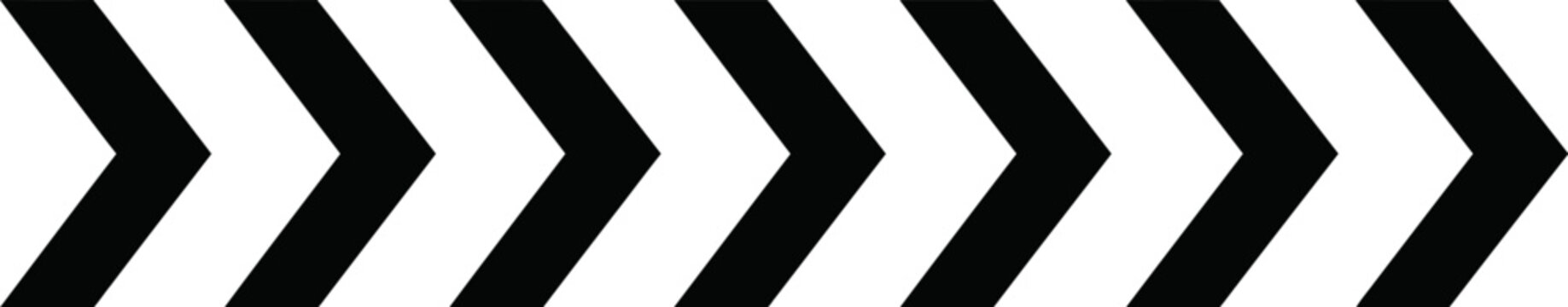 Chevron pattern features a repeating series of bold black arrows arranged in a horizontal row.