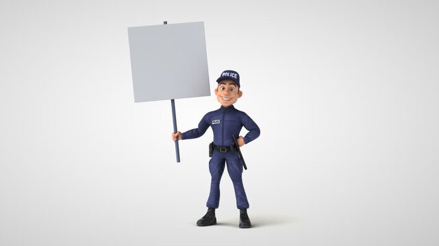 Smiling businessman holding blank sign board with empty space for advertising message, standing and presenting concept banner or poster for business promotion