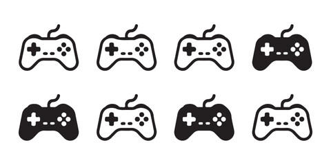 Set of Modern Gamepad Controller Icons © KANIJ  FATAMA