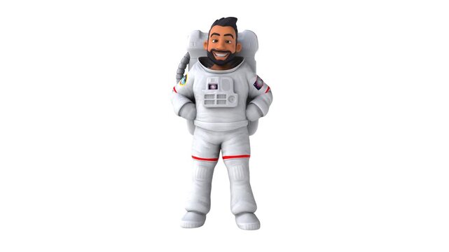 3D cartoon boy character in orange suit holding baseball bat isolated, fun hero astronaut space helmet illustration, robot-style child vector drawing, Halloween themed space adventure character