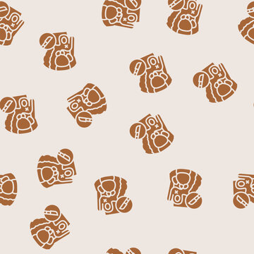 vasectomy urology vector glyph seamless pattern vasectomy urology sign illustration