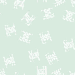Fototapeta premium built in wine cooler vector line seamless pattern built in wine cooler sign illustration