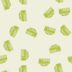 Fototapeta premium finance bank building vector glyph seamless pattern finance bank building sign illustration