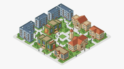 Urban Residential Neighborhood Development. © Putra