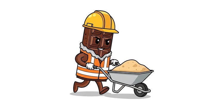 Construction worker operating mini excavator outdoors.