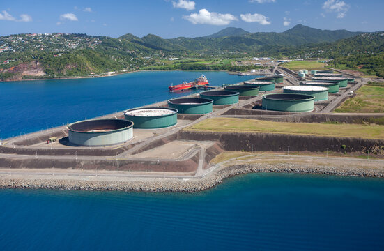 Oil terminal on St Lucia