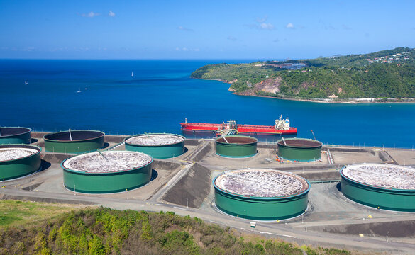 Oil terminal on St Lucia