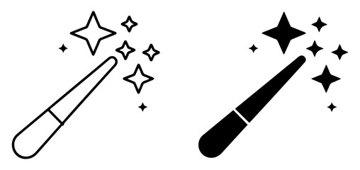 magic wand icon vector © graphenitix