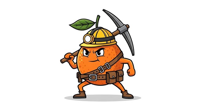Cartoon knight in armor with shield and sword.