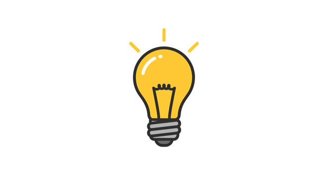 Light Bulb Vector Illustration