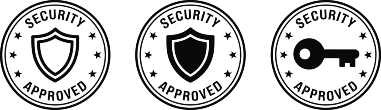 Security approved emblems are displayed as stamps to verify the authenticity of various documents now.