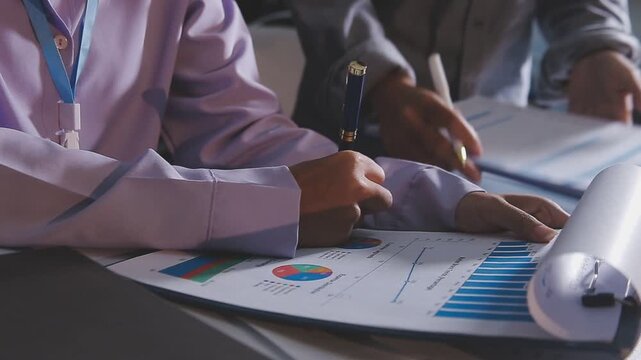 Business accounting concept, Business man using calculator with computer laptop, budget and loan paper in office.
