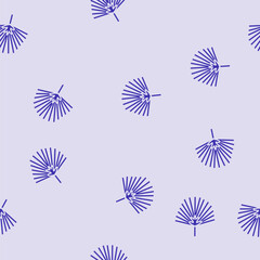 chamaerops tropical leaf vector glyph seamless pattern chamaerops tropical leaf sign illustration © vectorwin