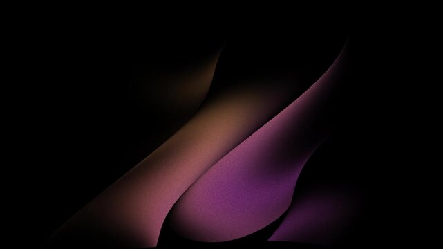 Abstract Purple and Pink Glowing Smoke Wave Background with Futuristic Light Curves Energy Lines and Dark Textured Wallpaper Design Illustration