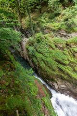Obraz premium Les gorges de la Langouette - Les Planches-en-Montagne dans le département du Doubs