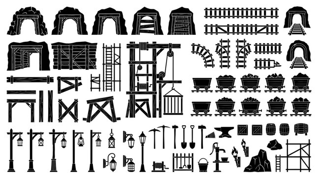 Collection of various metalwork pieces.