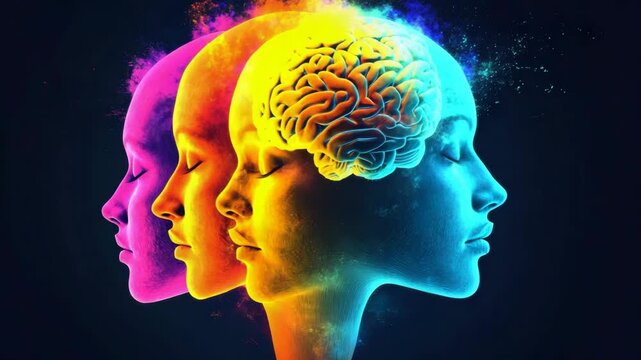 Abstract Brain Meltdown Concept