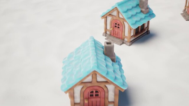 Property Investment and House Selection Concept with Red Roof House