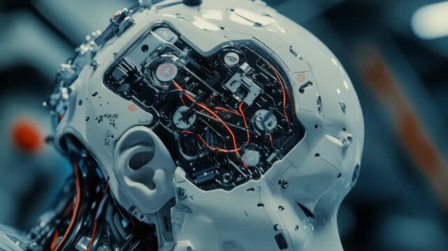 Robotic Brain Interface Concept Art