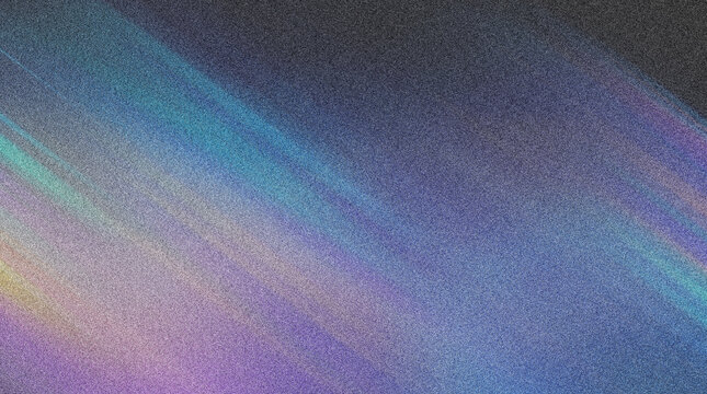 Holographic gradient background with grainy texture, iridescent light leak effect, abstract colorful film grain overlay for creative design 4K grainy texture Background