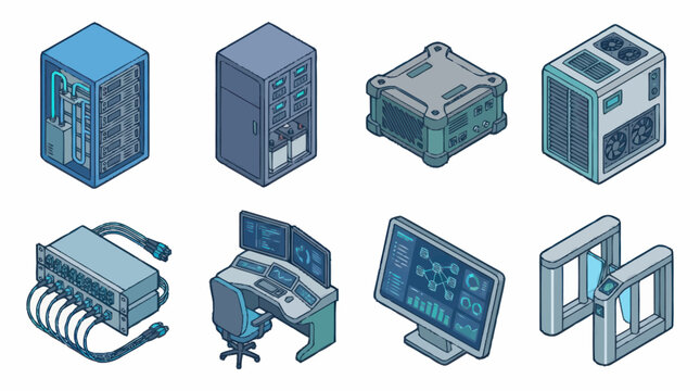 Isometric Technology Devices and Equipment Collection.