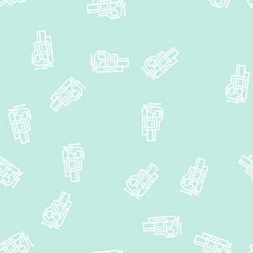 quick release vice vector line seamless pattern quick release vice sign illustration