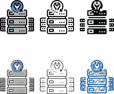 raid data recovery color icon vector. raid data recovery sign. isolated symbol diversity