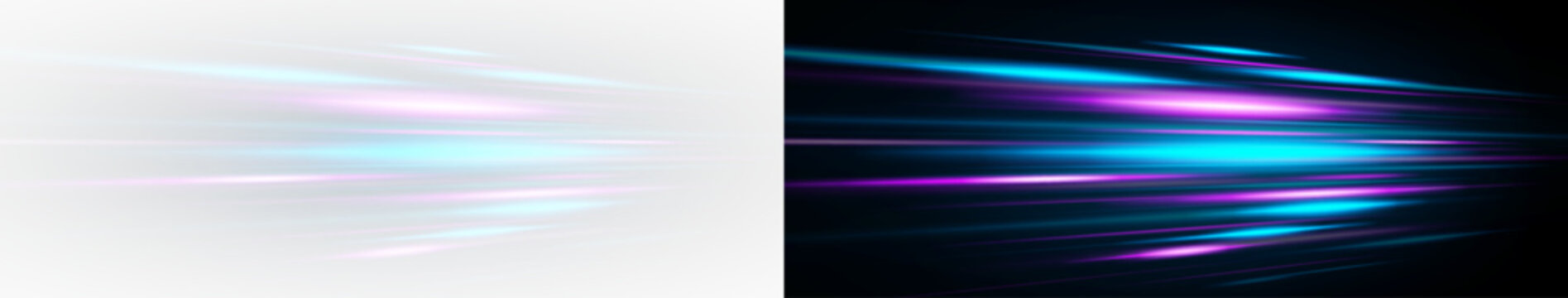 Futuristic neon motion with bright glow, laser beam, fiber spark and cyber flash.