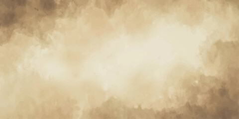 Obraz premium Vintage old paper texture grunge background with abstract cloudy sky, smoke and fog, dark blue cloudscape, sun, moon and stars, stormy weather motion, nature atmosphere