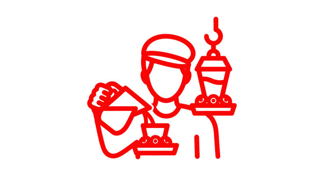 Construction worker holding tools and trophy illustration.