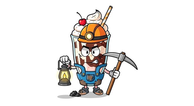 Cartoon robot chef cooking in kitchen.