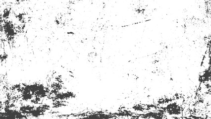 Obraz premium Rough Grunge Frame Background with Black Dust Overlay Distressed Wall Texture and Vintage Grain Noise Vector Design.