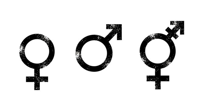Gender, symbol, icons, LGBT, equality, signs, vector graphics