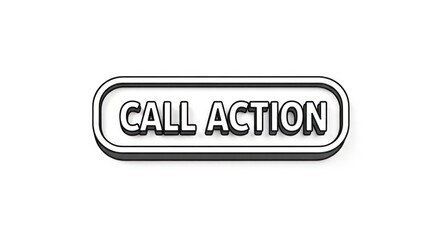 Obraz premium Call to action button graphic design.