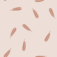 plumeria tropical leaf vector glyph seamless pattern plumeria tropical leaf sign illustration © vectorwin