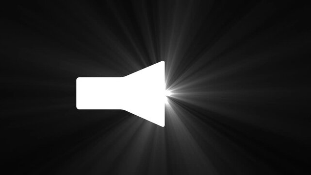 Business growth animation icon with charts showing progress and success on a clean white background.